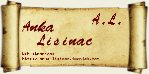 Anka Lisinac vizit kartica